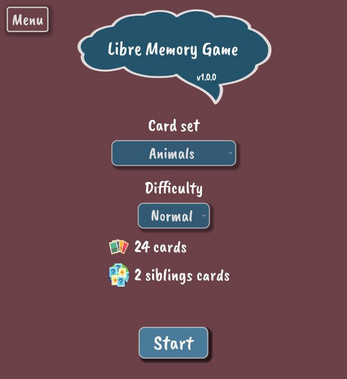 Libre Memory Game Screenshot2