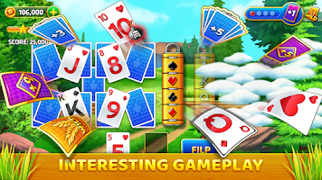 Pyramid Solitaire - Farm Trip Screenshot3