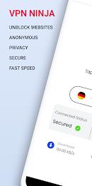 VPN Ninja - Safe Fast Proxy Screenshot1