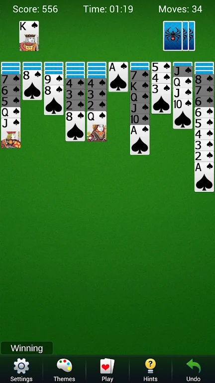 Spider Solitaire -Trò chơi bài Screenshot1