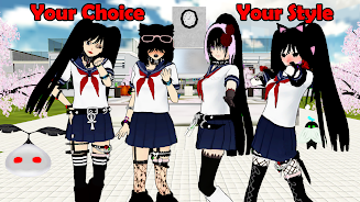 SchoolGirl AI 3D Anime Sandbox Screenshot1