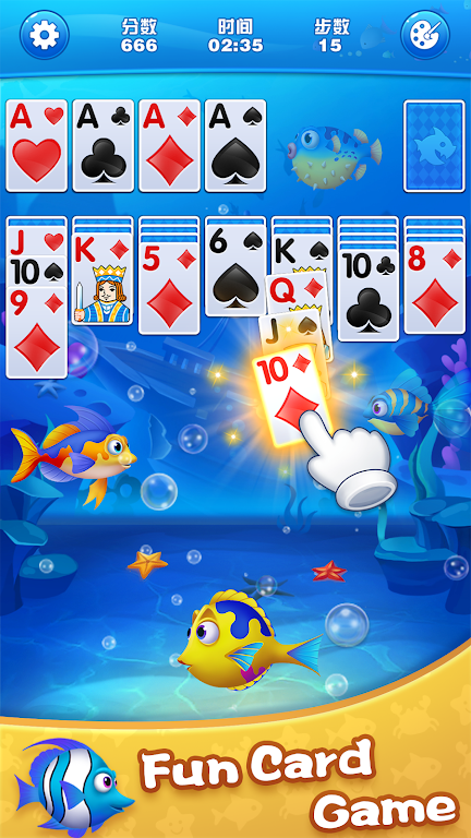 Solitaire Fish Klondike Screenshot1