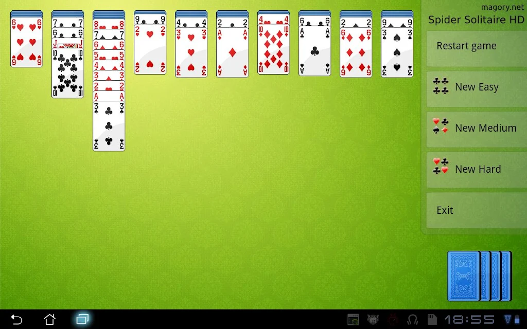 Spider Solitaire HD Screenshot1