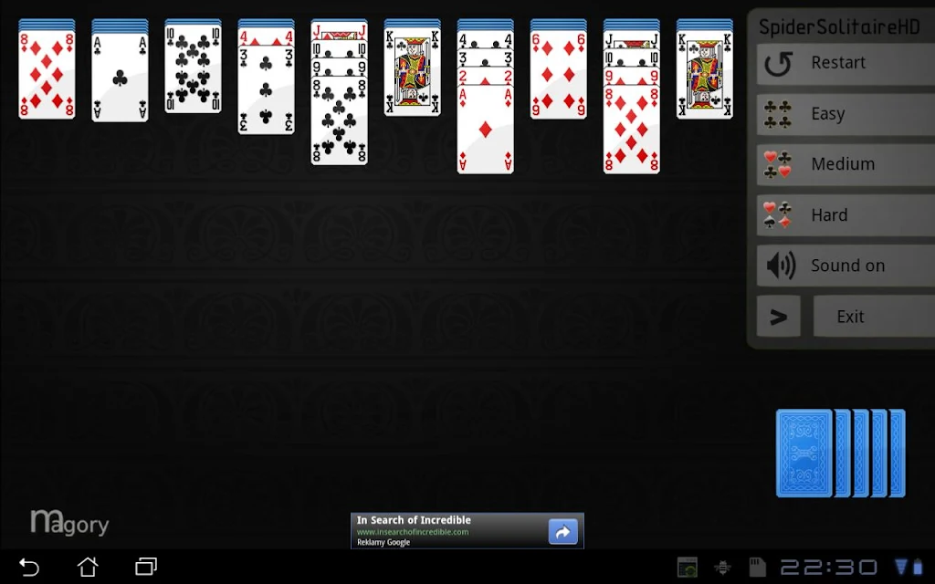 Spider Solitaire HD Screenshot2