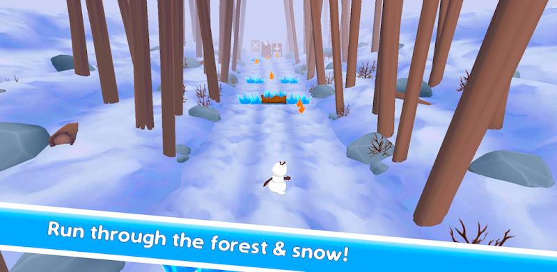 Snowman Rush: Frozen run Screenshot9