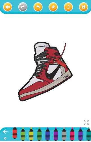 coloring sneakers Screenshot1