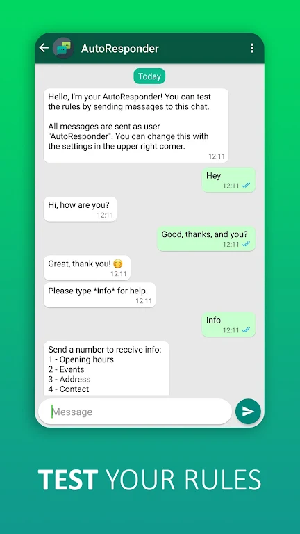 AutoResponder for WhatsApp Mod Screenshot2