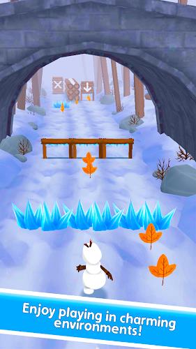 Snowman Rush: Frozen run Screenshot1