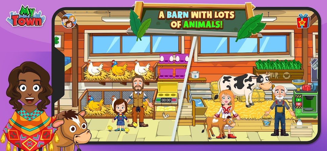 My Town Farm Animal game Screenshot2