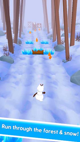 Snowman Rush: Frozen run Screenshot4