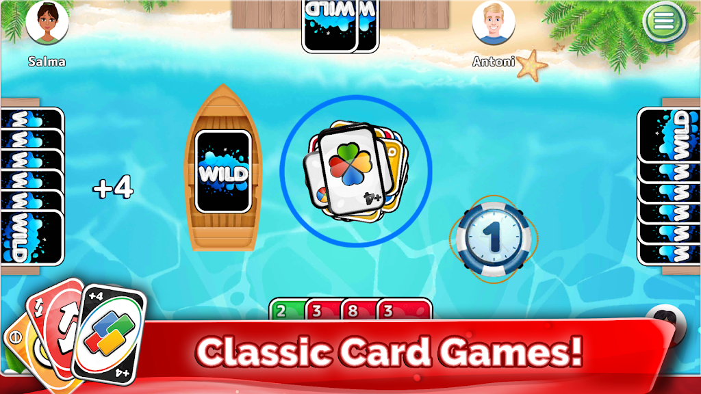 Crazy Eights - Trò chơi bài Screenshot1