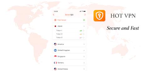 Hot VPN- Secure and Fast VPN Screenshot7