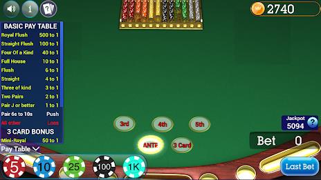 Mississippi Stud Poker Screenshot1