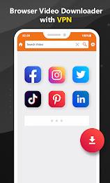 Browser VPN & Video Downloader Screenshot1