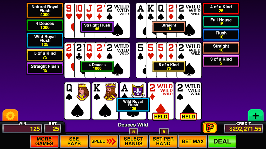 Video Poker Multi Pro Casino Screenshot2