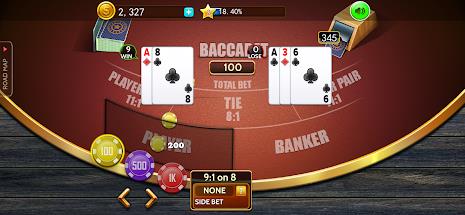 Baccarat casino offline card Screenshot7