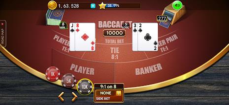 Baccarat casino offline card Screenshot9