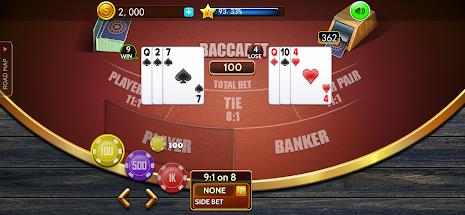 Baccarat casino offline card Screenshot10