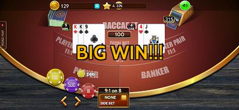 Baccarat casino offline card Screenshot8