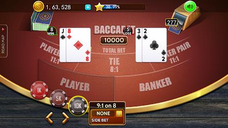 Baccarat casino offline card Screenshot4