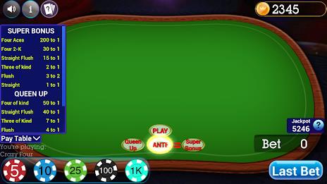 Crazy Four Poker Screenshot1