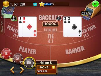 Baccarat casino offline card Screenshot14