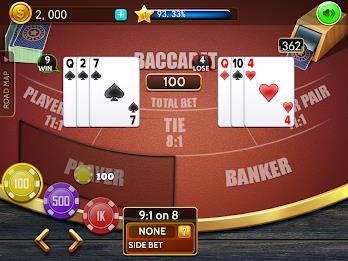 Baccarat casino offline card Screenshot15