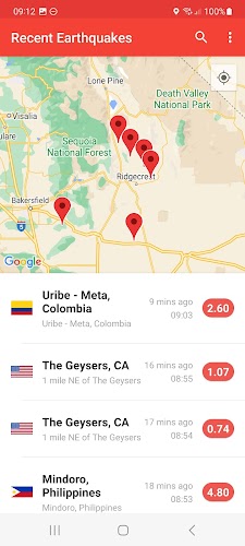 My Earthquake Alerts - Map Screenshot3