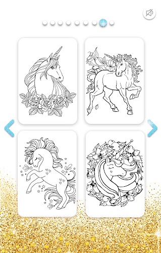 Unicorn Coloring Book Glitter Screenshot6