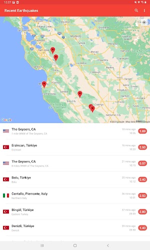 My Earthquake Alerts - Map Screenshot9