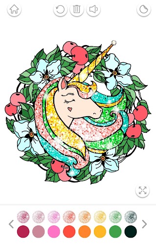 Unicorn Coloring Book Glitter Screenshot7