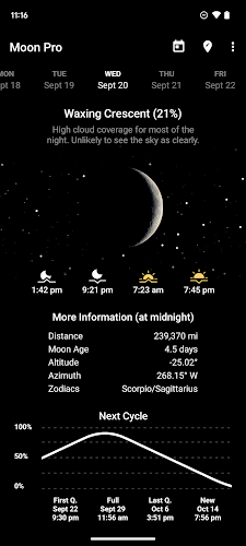 My Moon Phase - Lunar Calendar Screenshot1