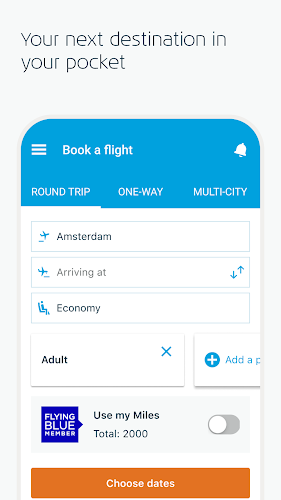 KLM - Book a flight Screenshot1