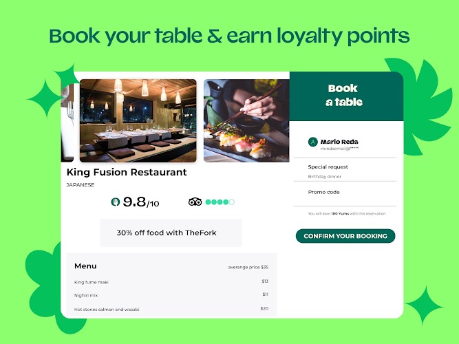 TheFork - Restaurant bookings Screenshot23