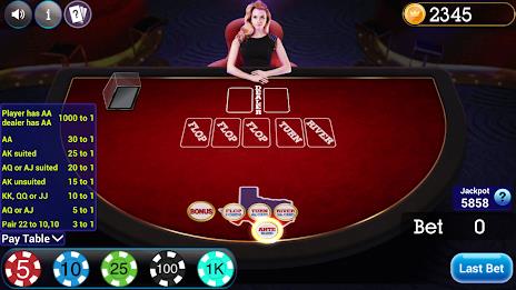 Texas Holdem Progressive Poker Screenshot1