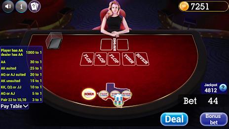 Texas Holdem Progressive Poker Screenshot2