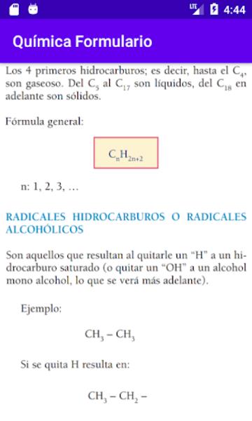 Química Formulario Screenshot2