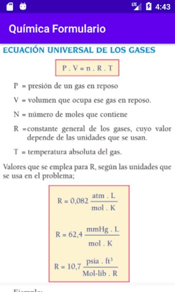 Química Formulario Screenshot4