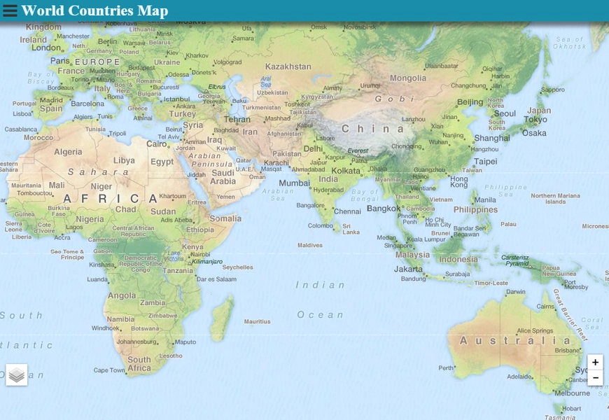 World Countries Map Screenshot4