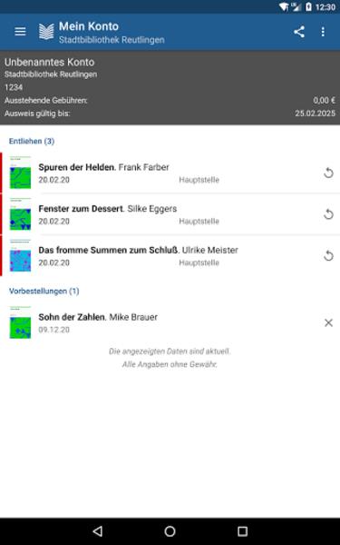 Stadtbibliothek Reutlingen Screenshot5