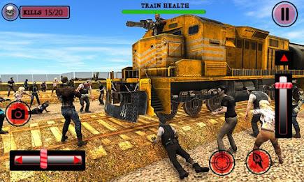 US Army Train Zombie Shooting Screenshot1