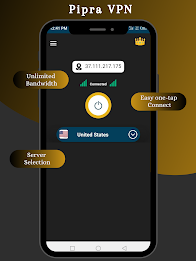 Pipra VPN - Fast &amp; Secure VPN Screenshot1