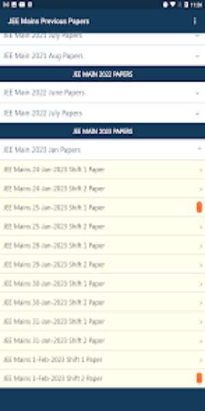 JEE Mains Previous Papers Screenshot2
