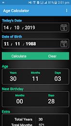 Age Calculator & Horoscope App Screenshot1