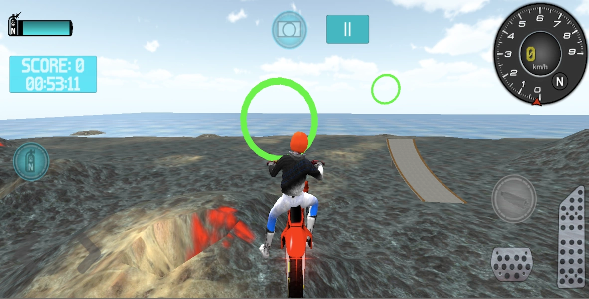 Motocross Volcano Jumping Screenshot3