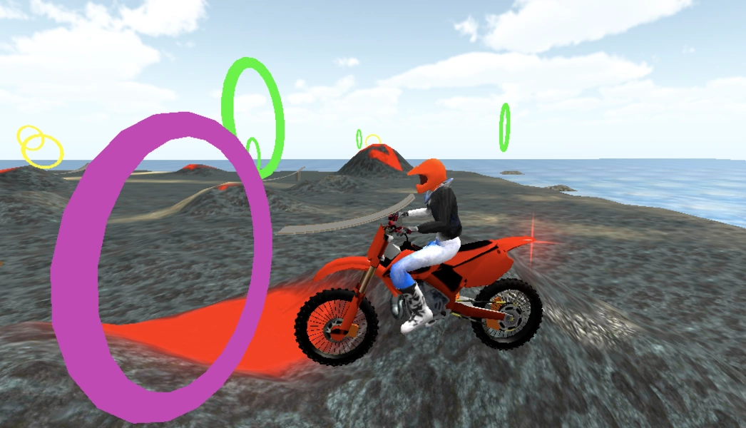 Motocross Volcano Jumping Screenshot2