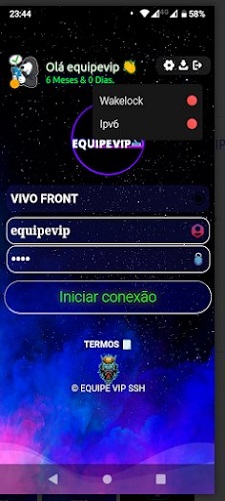 EQUIPE VIP VPN Screenshot2