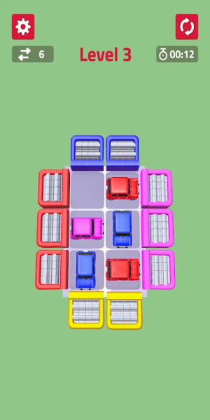 Color Cars Slide Puzzle Game Screenshot2