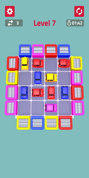 Color Cars Slide Puzzle Game Screenshot3