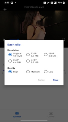 Video Splitter & Trim Videos Screenshot1